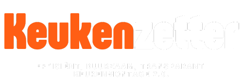 Logo keukenzetter voor zwarte achtergrond